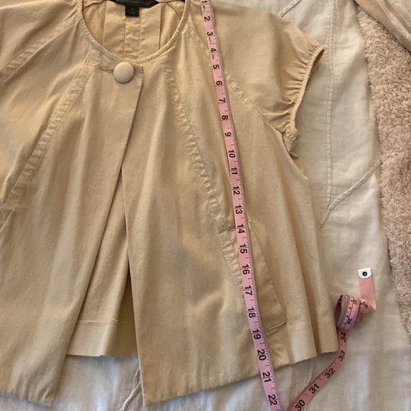 Express Design Studio pleated short sleeve jacket size M - Picture 6 of 6